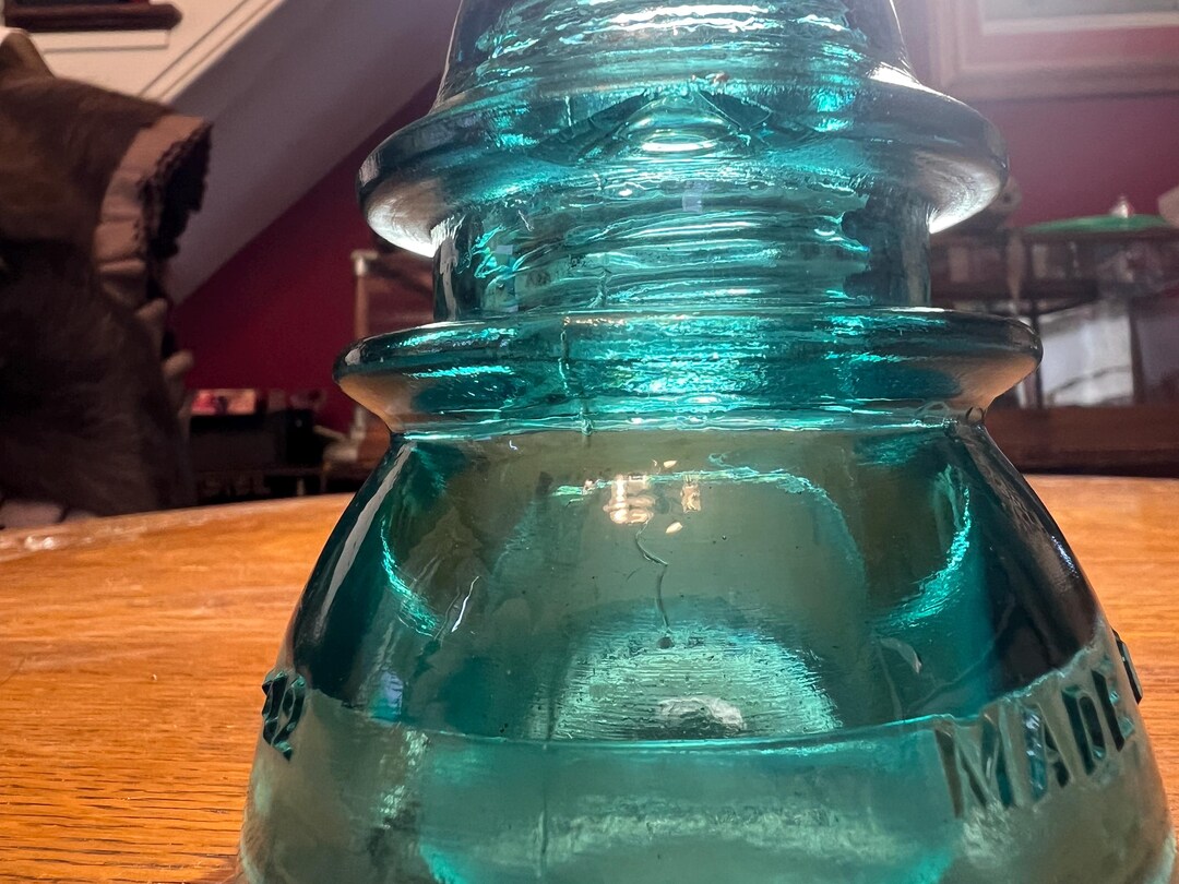 ヘミングレイ　HEMINGRAY ガラス製 ライト 照明 19−42 Hemingray No. 42 Glass Railroad Insulator (made Between 1921 and