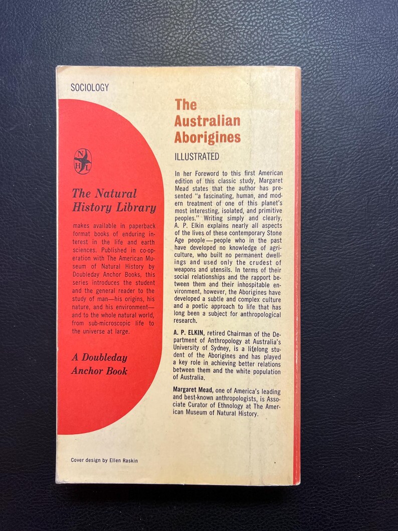 The Australian Aborigines by A. P. Elkin (copyright 1964) - Etsy