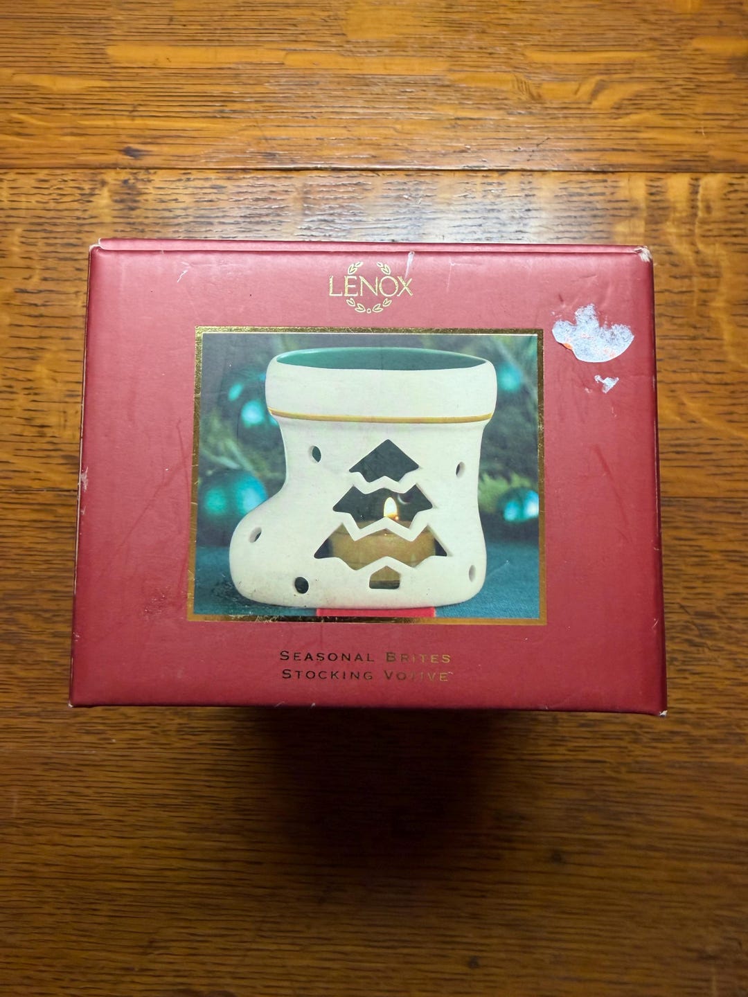 Lenox Stocking Splendor Lenox Seasonal Brites - Stocking Votive - Candle Holder - New in Box - Etsy