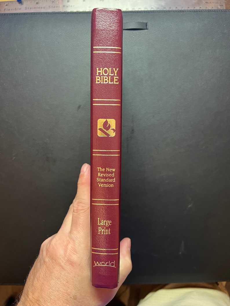Holy Bible New Revised Standard Version copyright 1997 Etsy