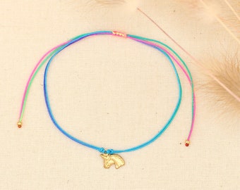 Bransoletka/na kostkę ze złota z motywem jednorożca – TinyLittlePiecesShop
