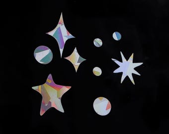 Sun Catcher Sticker Splitter "Star Confetti"