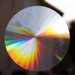 Autocollant attrape-soleil grand cercle radieux