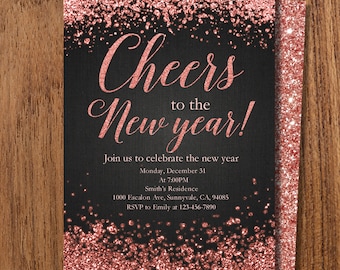 new years invite etsy