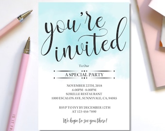 event invitations etsy