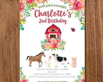 farm invitations etsy