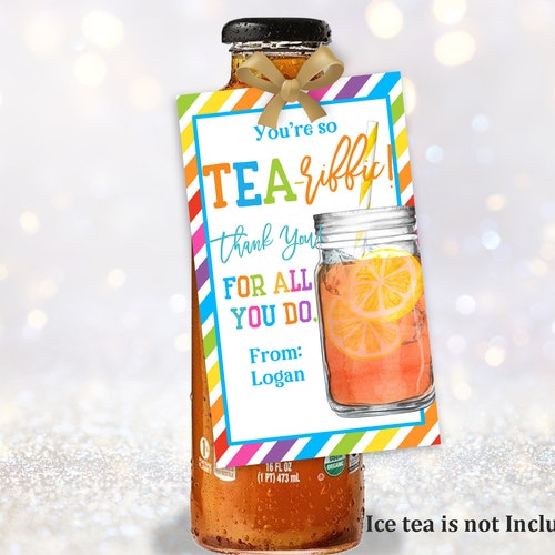 Iced Tea Gift Tags End of School Year Tag You're Etsy