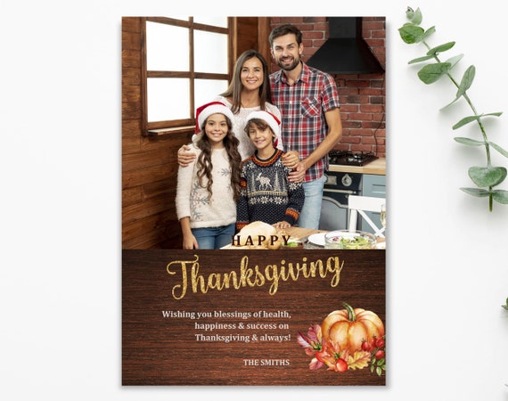Thanksgiving Greeting Card Printable/ Thanksgiving Card/ - Etsy