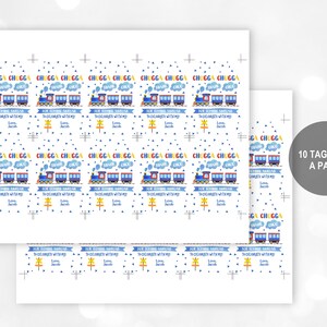 Train Birthday Tag Train Favor Tag EDITABLE, Download Bir60 - Etsy