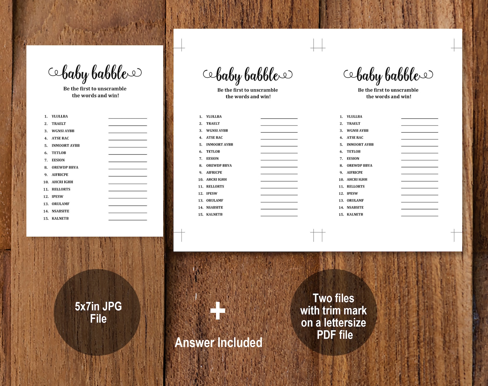 Baby Babble Game Printable Game Suits For Any Theme Shower Etsy baby-babble-game-printable-game-suits-for-any-theme-shower-etsy