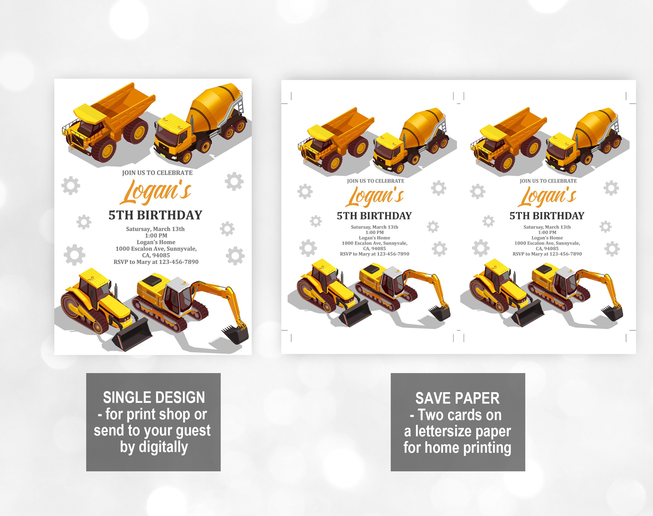 3d Construction Invitation Templates