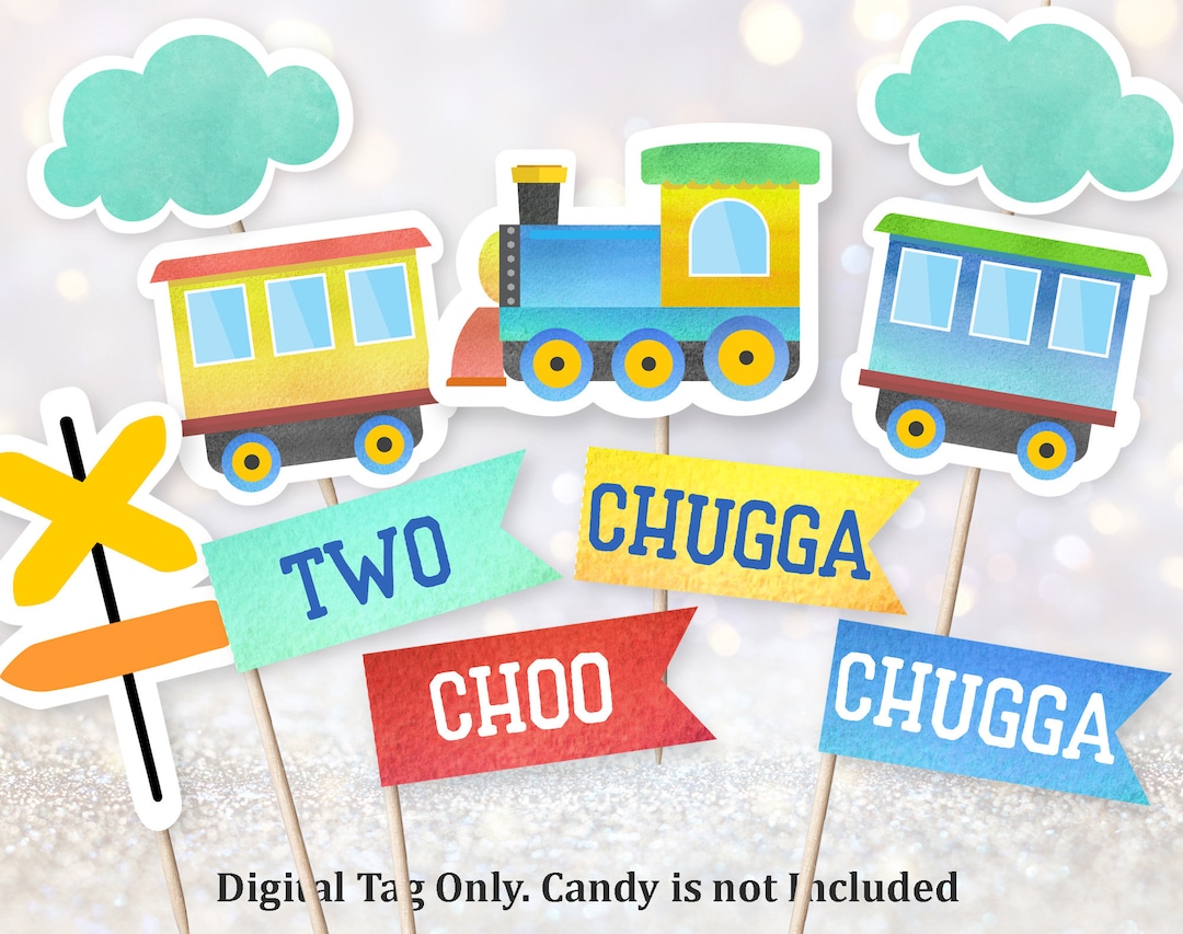 Train Cupcake Toppers Train Birthday Cupcake Decorations Boy 1st 2nd ...