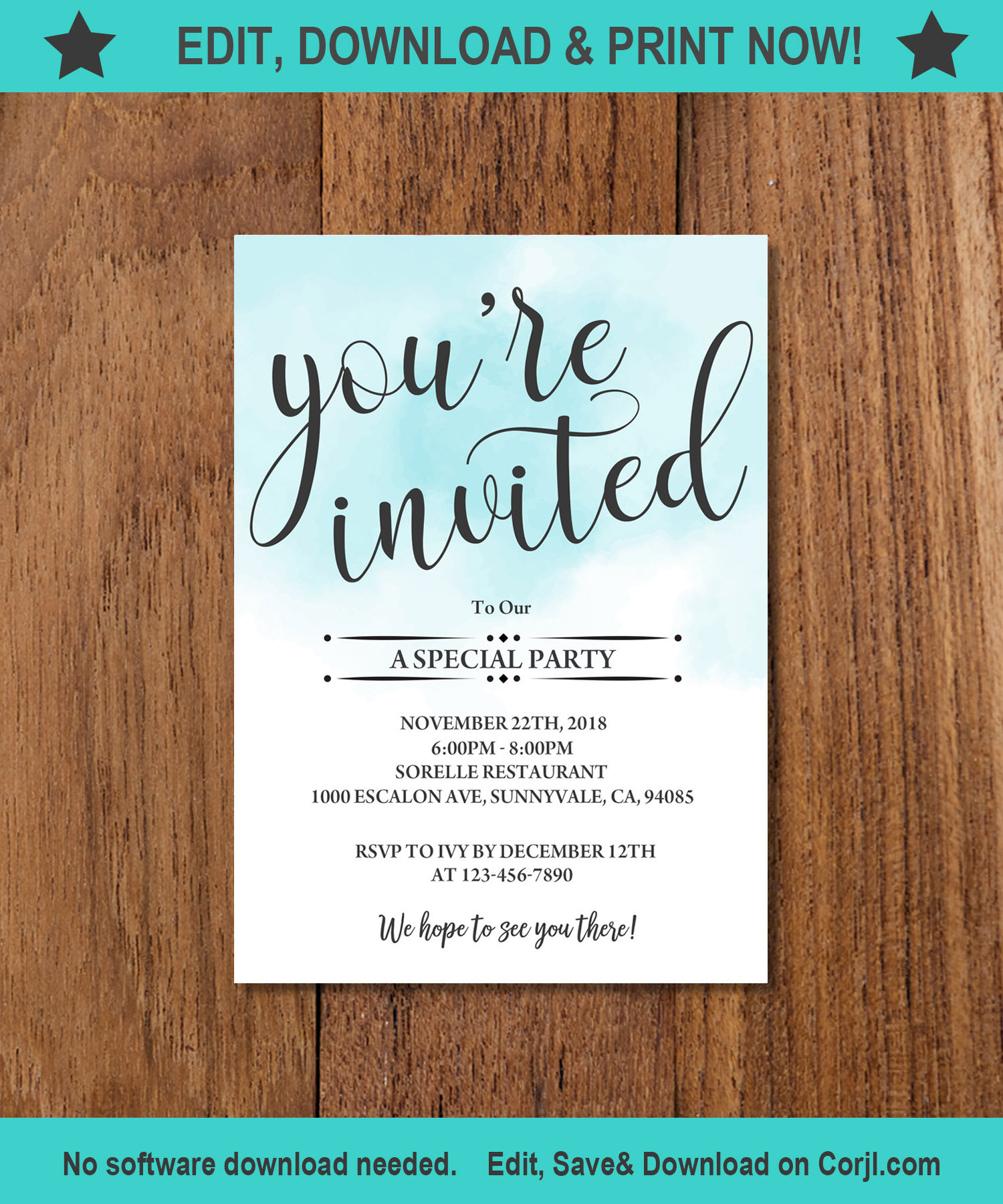 You #39 re Invited Template/ All Text Editable/ Invitation Etsy You #39 re Invited Template/ All Text Editable/ Invitation Etsy
