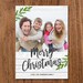 Rustic Grey Christmas Greeting Card Rustic Christmas Photo Card Family ...