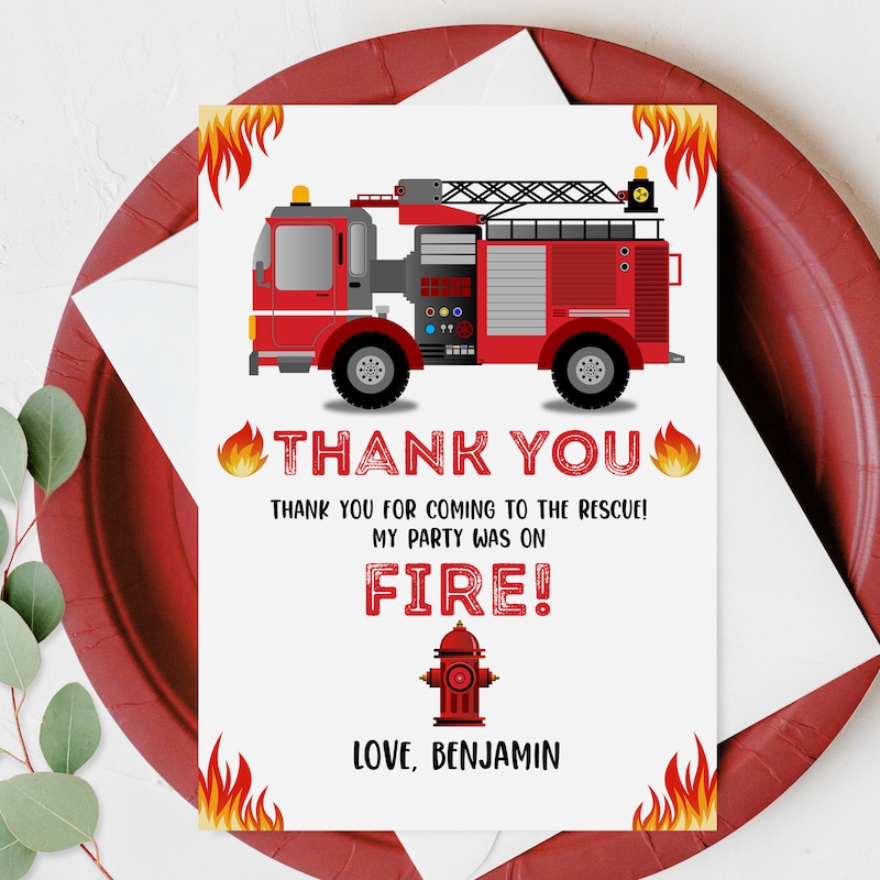 Fireman Thank You - Etsy
