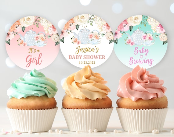 Tea party baby shower cheap cake