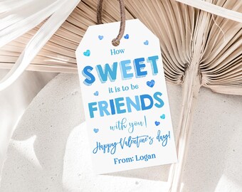 Valentine Treat Tags, Candy and Donut Designs (Editable Printable Vat75)
