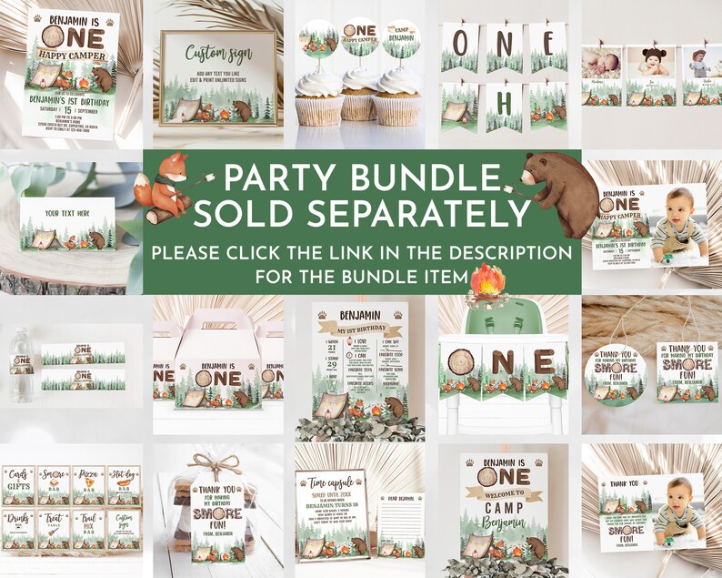 a collage of photos with the words party bundle sold separately