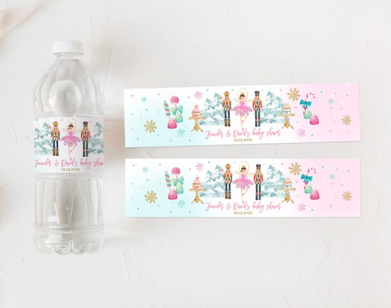 DIGITAL Sugarplum Fairy Water Bottle Label, the Nutcracker Ballet