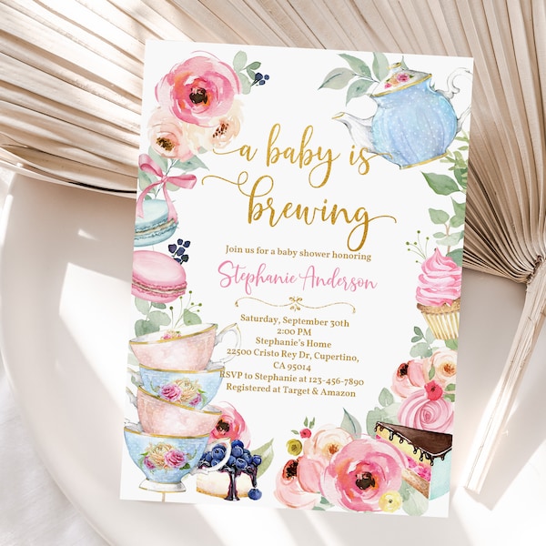 Tea Baby Shower - Etsy