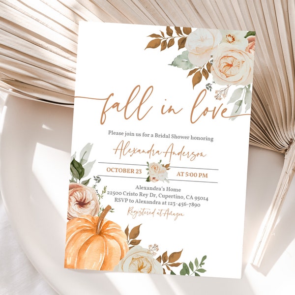 Fall Bridal Shower Invitation - Etsy
