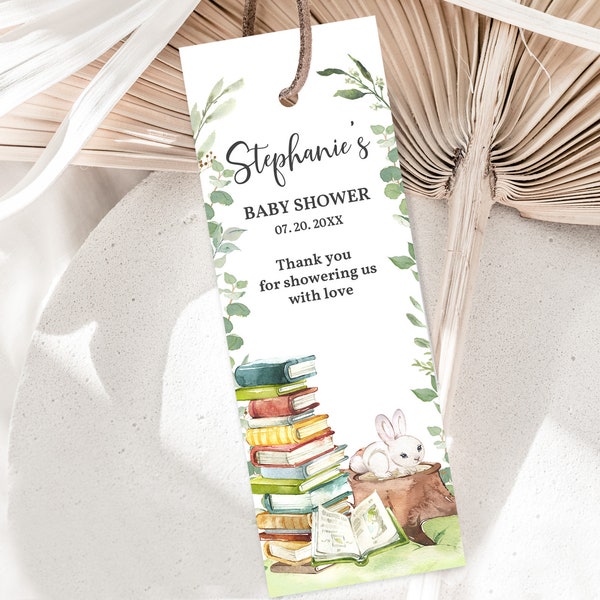 Baby Shower Bookmark - Etsy