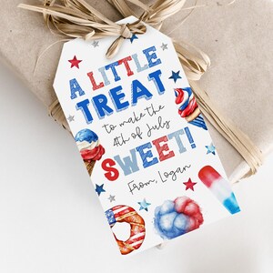 4th of July tag, Fourth of July printable gift tags, independence day Tag, Editable 4th Of July Favor Tag Patriotic Printable Decor Ipdt10