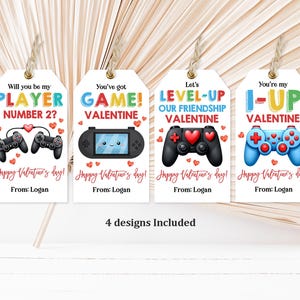 Etiquetas de Dia dos Namorados Gamer EDITÁVEIS Etiquetas de Dia dos Namorados Gamer Etiquetas de Dia dos Namorados Escolares Cartão de Dia dos Namorados para Imprimir Cartão de Vídeo Gamer Sala de Aula Creche Infantil Vat53