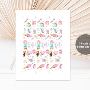 Sweet One Birthday Labels: Candyland Party Water Wrappers (editable ...