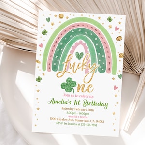 Lucky One Cake Topper. St Patrick's Day Birthday Girl. Lucky One First  Birthday. Irish Party Decorations. Irish First Birthday. Two Lucky.