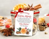 Christmas Gift Tag: Stovetop Potpourri Design (Digital Download) Cht19