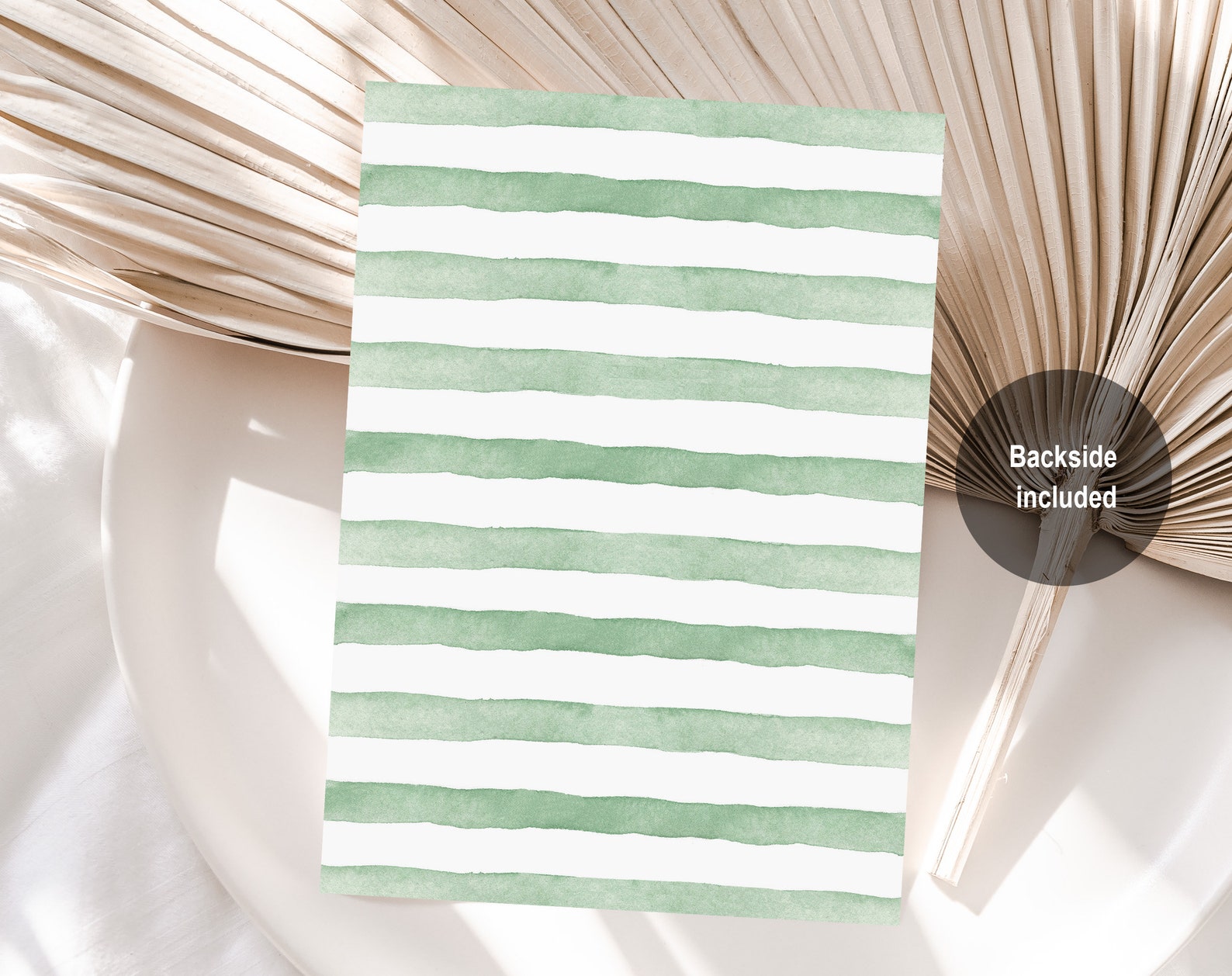 Boho Baby Shower Thank You Card - Gender Neutral Greenery Design Bab235 ...