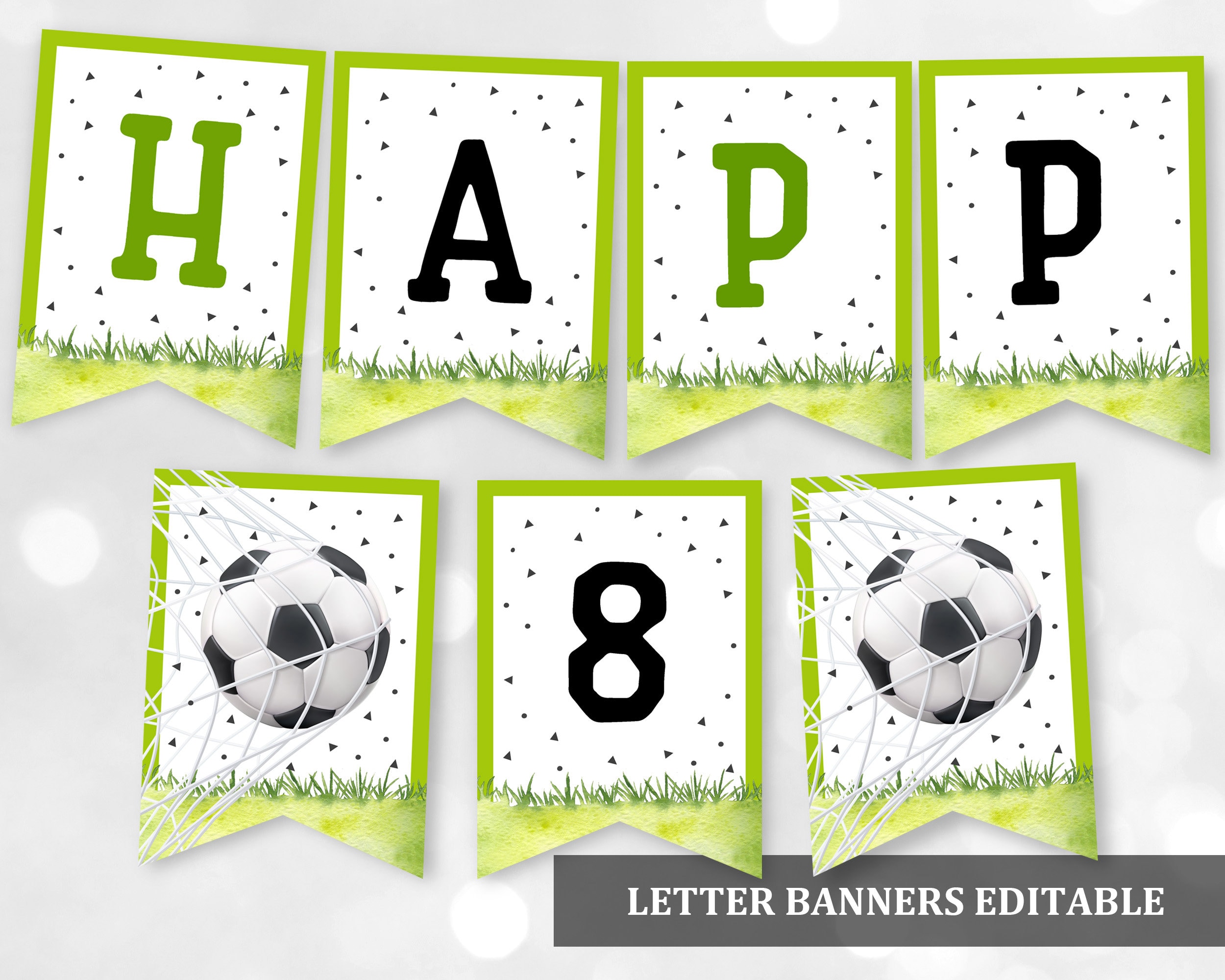 Ballons d'anniversaire de garçon de football, décorations de fête de  football avec bannière de football joyeux anniversaire