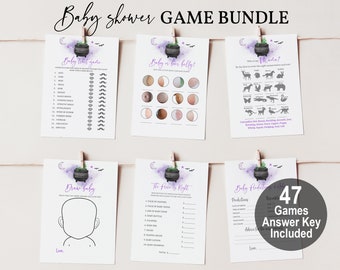 Halloween Baby Shower Games: Spooky, Gender Neutral, Editable Haba3