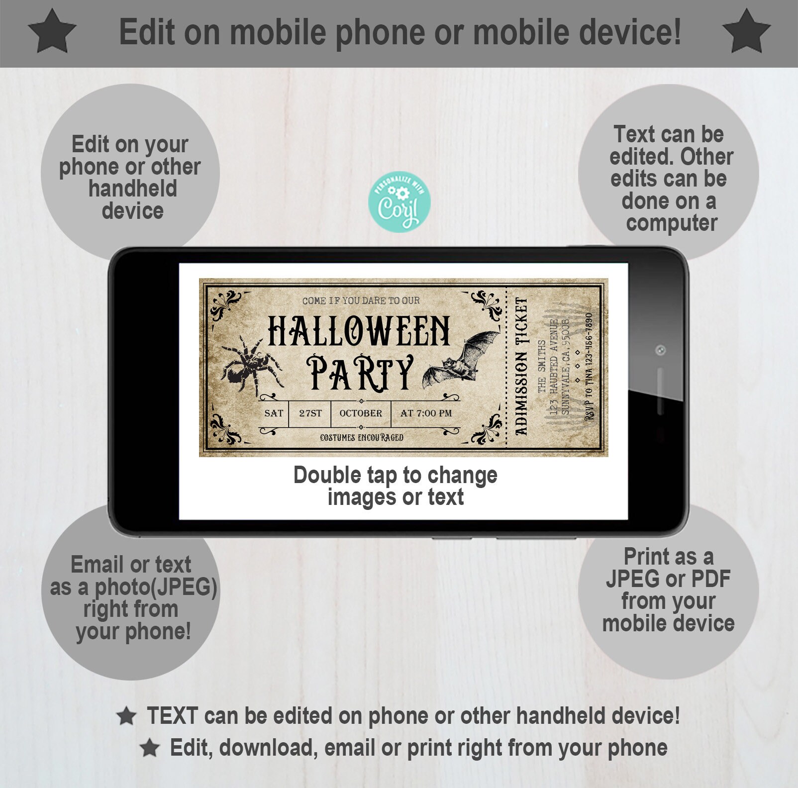 Hallmark Invitaciones De Halloween Con Diseño De Arañas Y