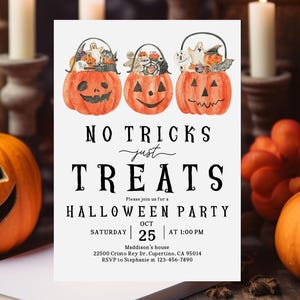 Halloween Party Invitation for Kids - Editable Costume Evite