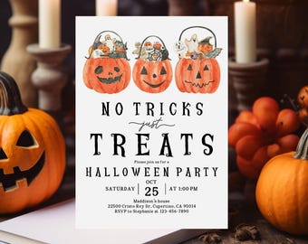 Halloween Party Invitation for Kids - Editable Costume Evite