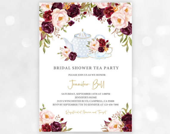 High tea invitation deals