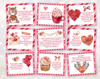 Valentine's Day Treasure Hunt Clues Valentines Scavenger Hunt game Printables Fun Party Games Kids Teens Around House Heart Activity Vag1