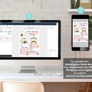 May include: A printable digital download of a pink and gold birthday party planner. The planner includes sections for "We've come so far", "My wishes for you", "The guest of honor", and "The best of times".