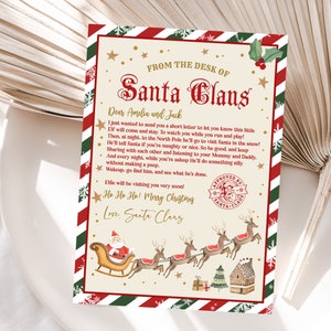 Carta de llegada de un elfo por primera vez Carta de regreso de Papá Noel Elfo navideño Estoy de regreso Bienvenido Papá Noel Digital Editable Imprimible Descargar Ealf1