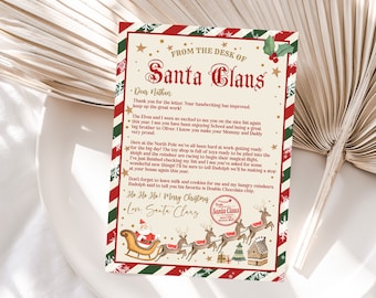 Christmas Letter from Santa (Editable, Printable Digital Template) Chls2