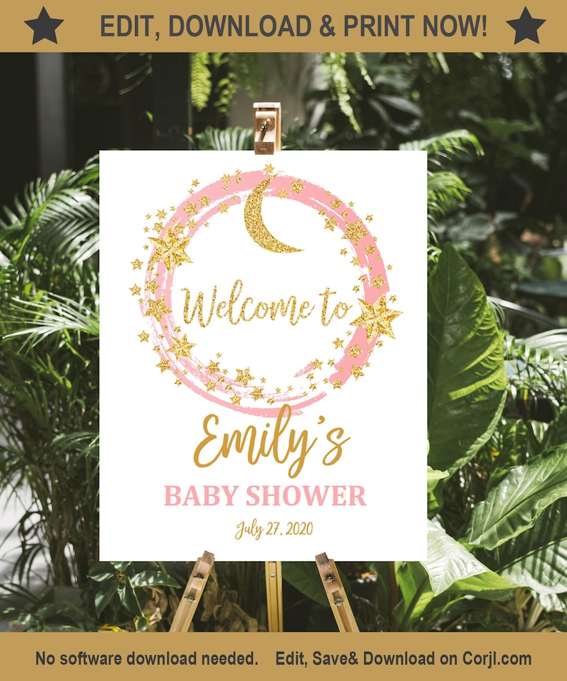 twinkle twinkle little star welcome sign