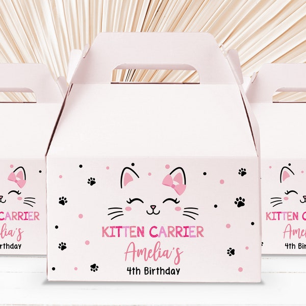 Cat Birthday Party Favors Etsy