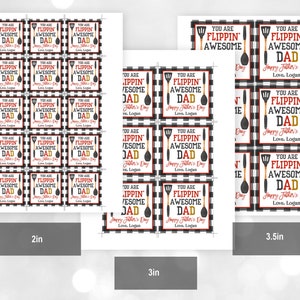 Father's Day Square Tag You're a Flippin' Awesome Dad Fathers Day ...