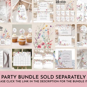 a collage of wedding and party items with the words party bundle sold separately