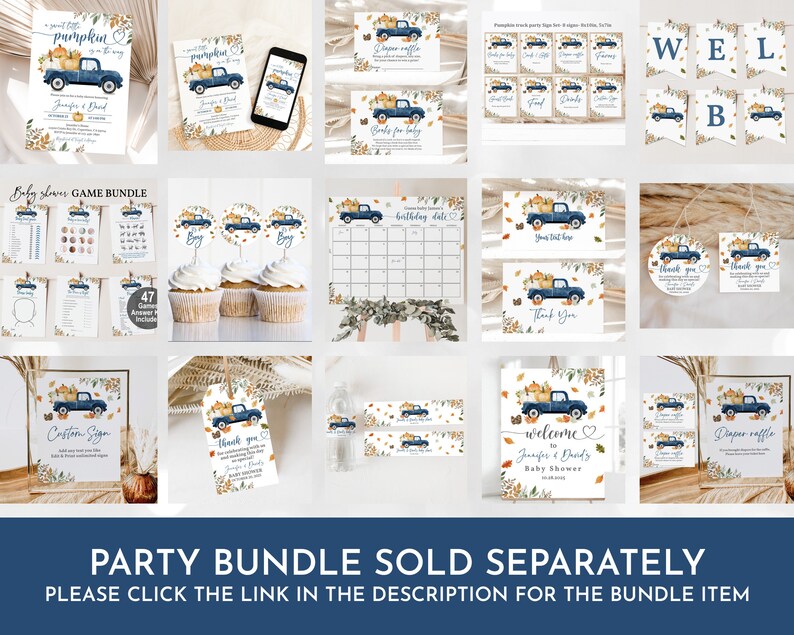 a collage of photos with the words party bundle sold separately