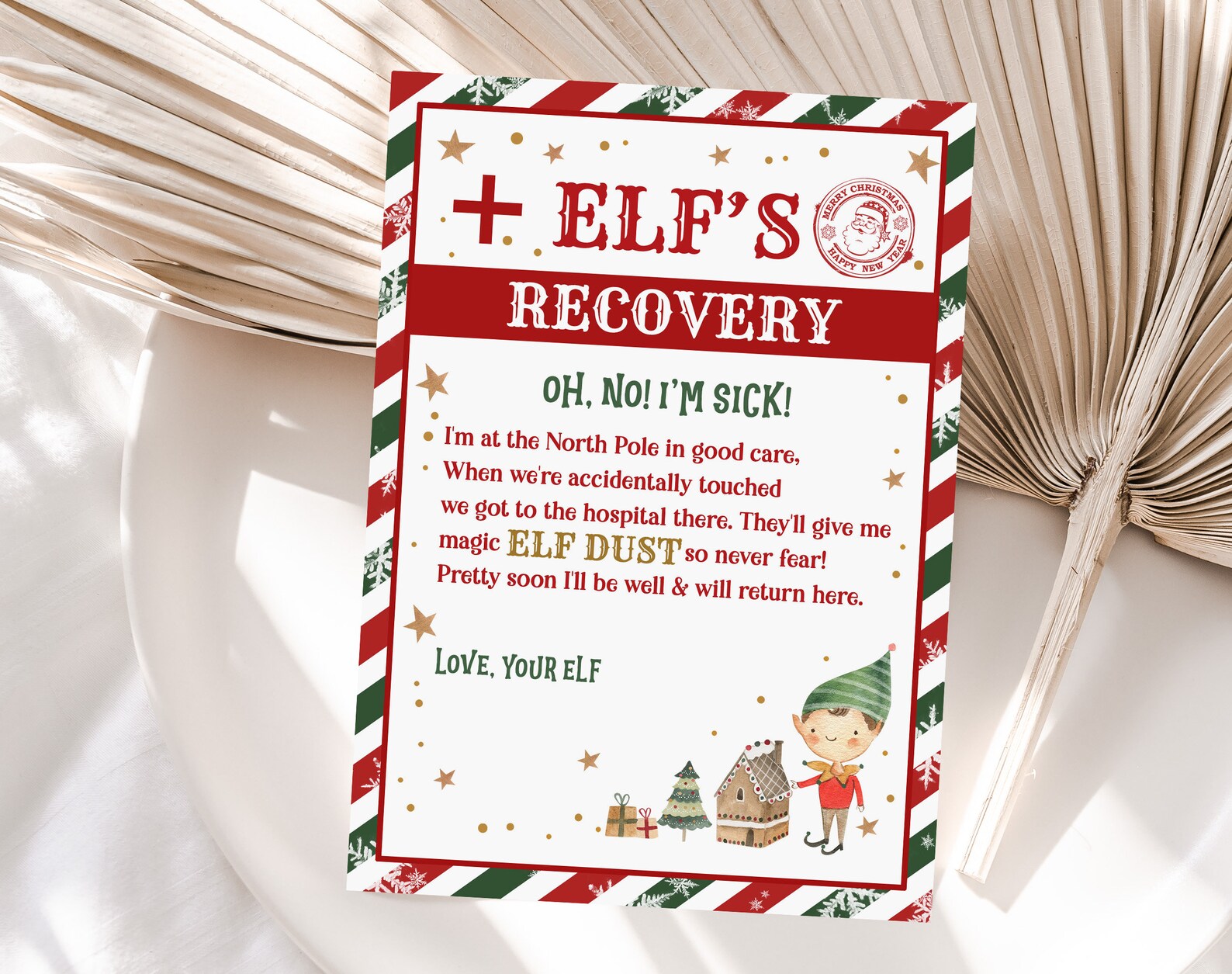 Christmas Elf Recovery Letter If Touched and Lost Magic Elf - Etsy