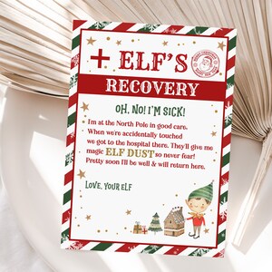 Christmas Elf Recovery Letter If Touched and Lost Magic Elf - Etsy