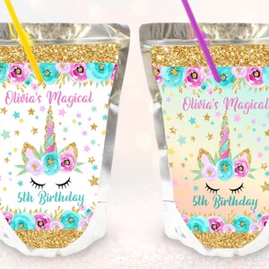 Unicorn Juice Labels   Unicorn Birthday Party  DOWNLOAD EDITABLE Unicorn Party Favors Printable Bir11